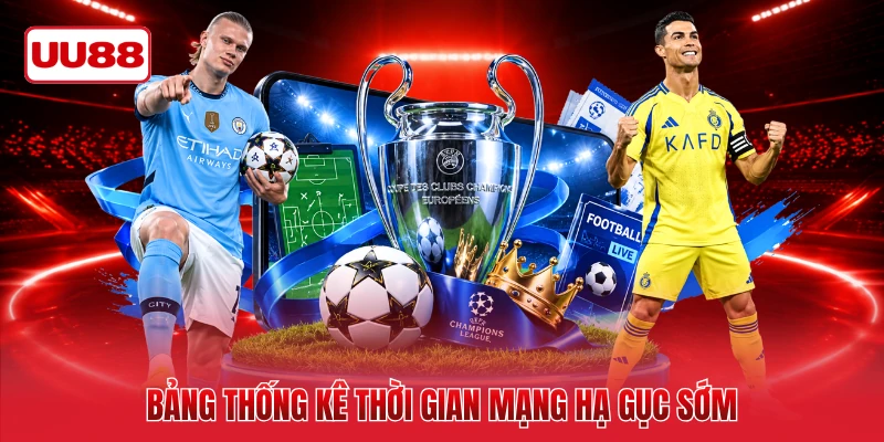 Bảng thống kê thời gian mạng hạ gục sớm