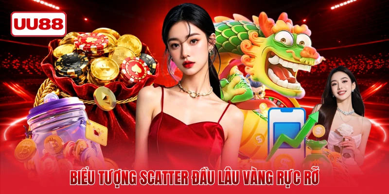 Biểu tượng Scatter đầu lâu vàng rực rỡ