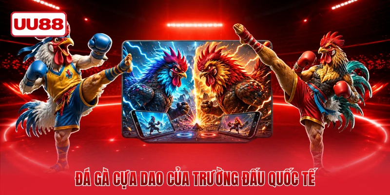 Đá gà cựa dao của trường đấu quốc tế