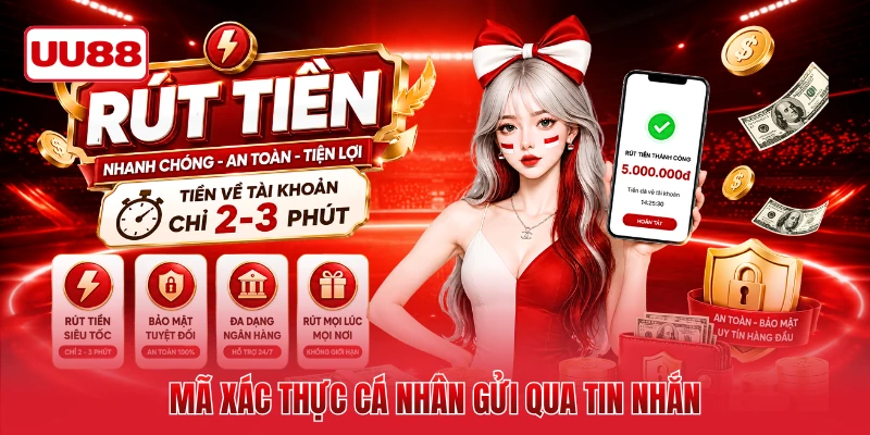 Mã xác thực cá nhân gửi qua tin nhắn