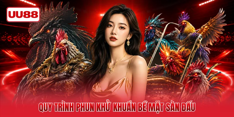 Quy trình phun khử khuẩn bề mặt sàn đấu