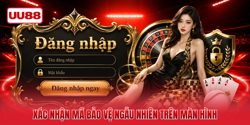 Xác nhận mã bảo vệ ngẫu nhiên trên màn hình